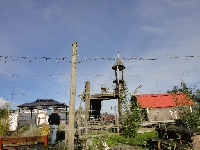 Goats' home on a working farm